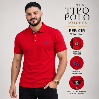Tipo Polo Botones Ref 01