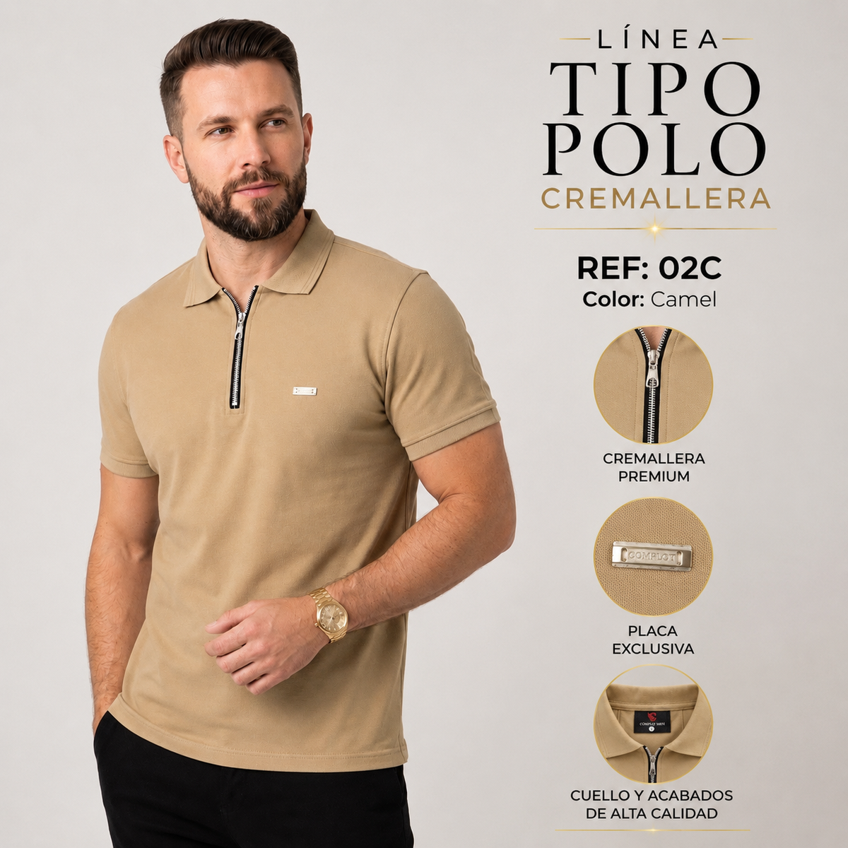 Tipo Polo Cremallera Ref 02