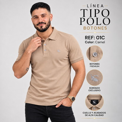 Tipo Polo Botones Ref 01