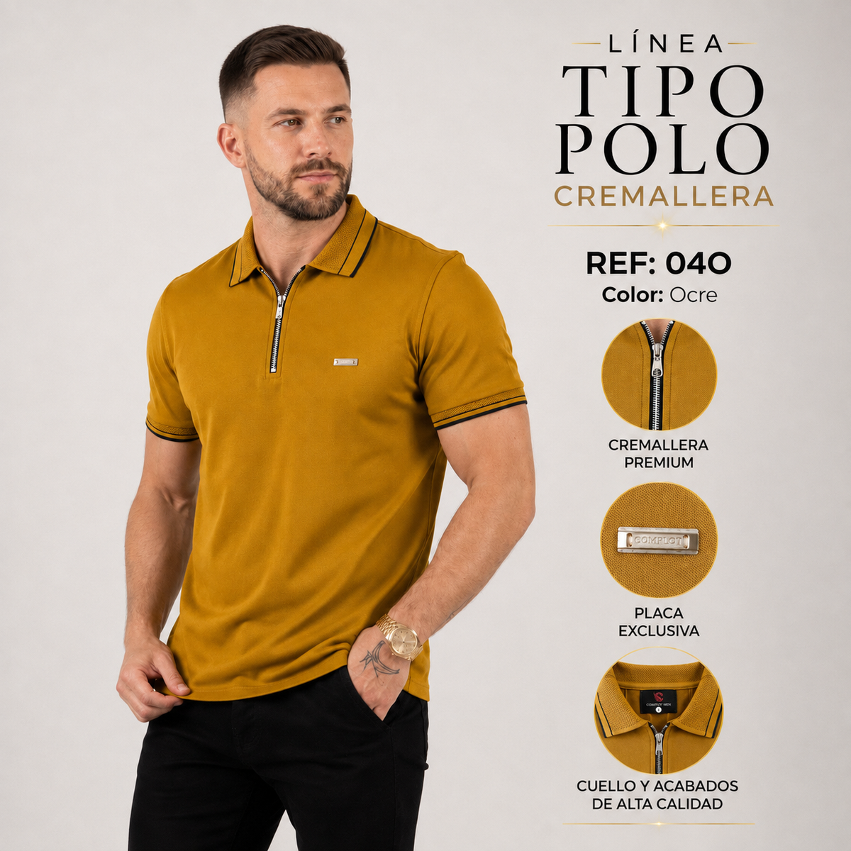 Tipo Polo Cremallera Ref 04