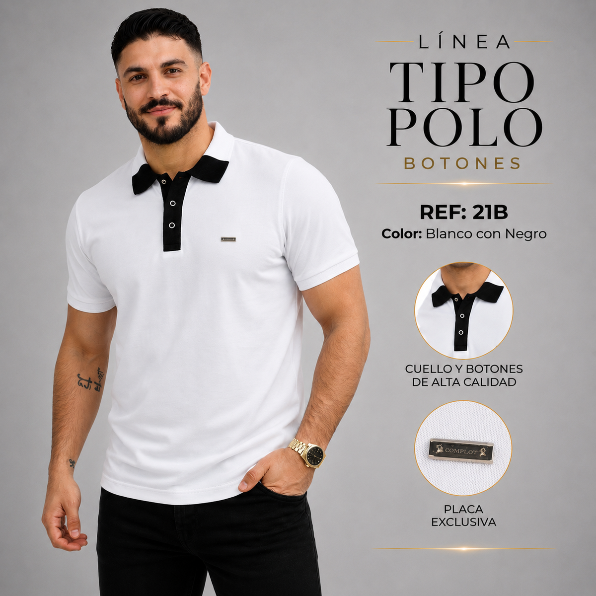 Camiseta Tipo Polo COMPLOT REF: 00